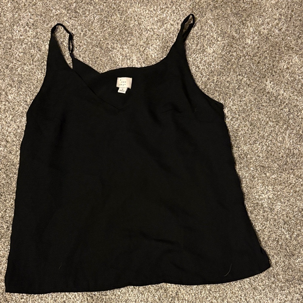 a new day Elegant Black Camisole Top